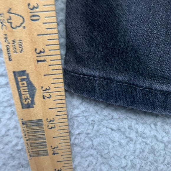 Levis 527 Jeans Mens 32 Black Bootcut Mid Rise Denim - Picture 7 of 15